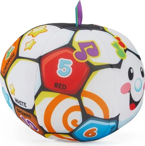 Miniatura 4 de Fisher-Price Juguete de bebé a niño pequeño para reír y aprender cantando pelota de fútbol musical con frases educativas para bebés a partir de 6