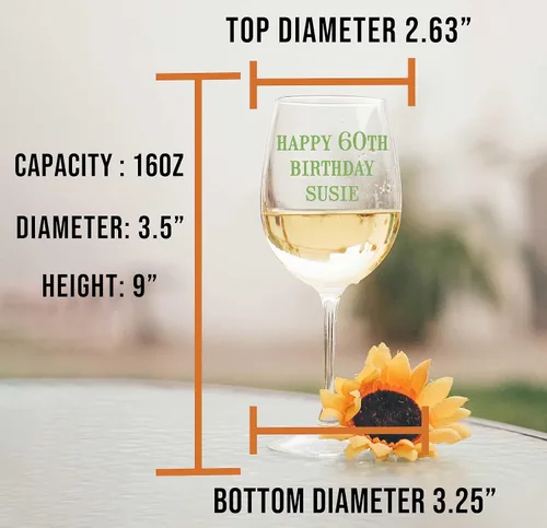 Miniatura 5 de Copa de vino personalizada impresa para el Día de la Madre de 16 onzas, regalos de cristal personalizados con nombre de mamá para mujeres, regalo