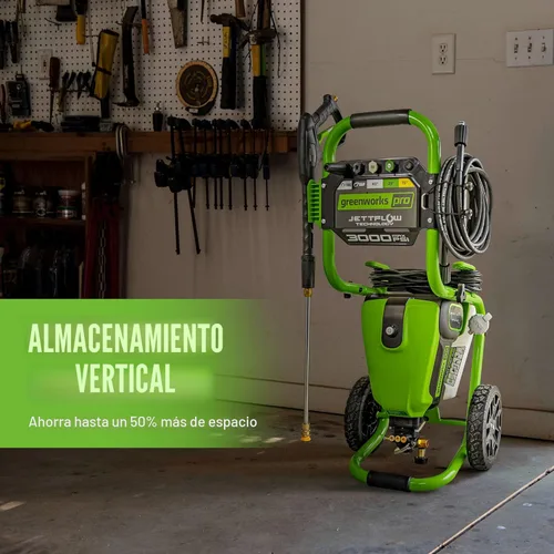 Miniatura 9 de Greenworks Pro - Lavadora de presión sin escobillas 3000 PSI (Certificada por CSA) 2.0 GPM Máx. / 1.1 GPM Lavadora de presión eléctrica