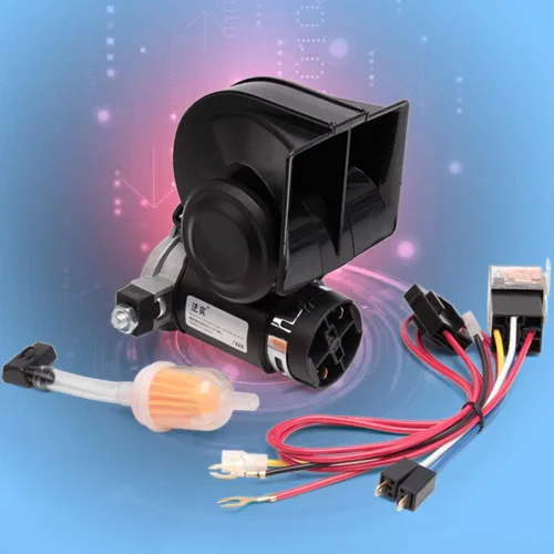 Miniatura 8 de FARBIN - Claxon de aire para camiones, bocina eléctrica compacta para trenes, bocina de coche de 12 V, 150 db, súper fuerte con arnés de cableado