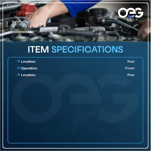 Miniatura 3 de OEM Parts Motor del limpiaparabrisas trasero compatible con Chevy Pontiac Oldsmobile Van 1997-2005 Diseño actualizado 12363350, 12494791, 15099936