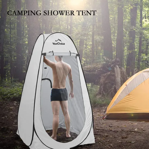 Miniatura 3 de Your Choice Tienda de Ducha Emergente de Privacidad - Tienda de Cambio Portátil para Camping, Playa y Senderismo - 6.2 Pies Ligera con Bolsa de Gris