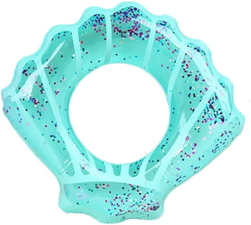 ZaH Anillos de natación de concha para niños y adultos, anillo de natación inflable, balsa, tubo de natación de agua, decoración de fiesta de verano