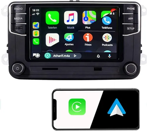 Miniatura 14 de 7" Android 13 Radio de coche con Carplay inalámbrico Android Auto GPS Navegación Estéreo de coche 8-CORE 2+32G Pantalla táctil IPS WiFi BT FM AM DSP