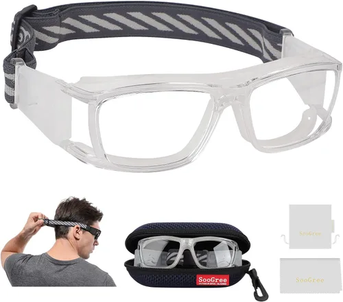 Miniatura 7 de SooGree Anteojos deportivos para hombres y mujeres, para baloncesto, fútbol, deportes, antiniebla, choque, colisión, gafas de uso