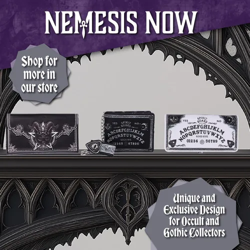Miniatura 7 de Nemesis Now Billetera gótica, 7.3 in - White Spirit Board, Blanco, Tablero de espíritu blanco