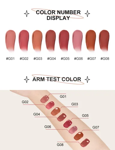 Miniatura 4 de INTO YOU Brillo de labios, mancha de labios de larga duración, tinte de labios, brillo voluminizador de labios, brillo labial con purpurina, lápiz