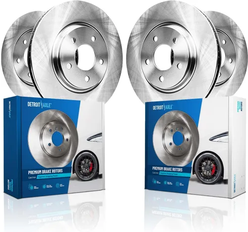 Detroit Axle - Rotores de freno para Ford Mustang 2015 2016 2017 2018 2019 2020 2021 2022 2023 Rotores de freno de disco 2016 2017 2018 2019