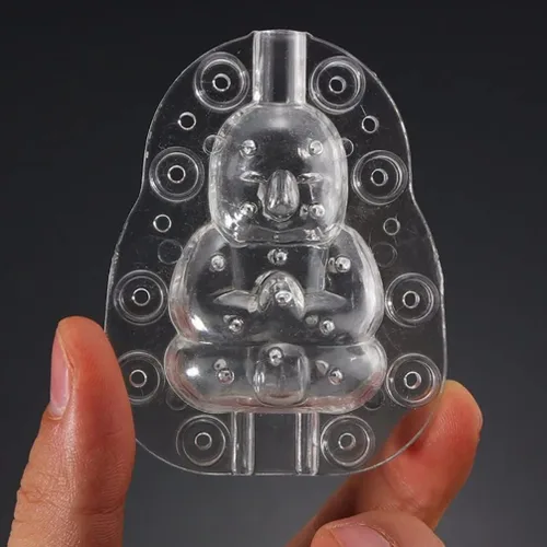 Miniatura 5 de GANAZONO Buddha Fruit 4.92 x 3.74 x 2.36 pulgadas transparente PC material moldeador herramienta para jardín frutas verduras cultivo diversión