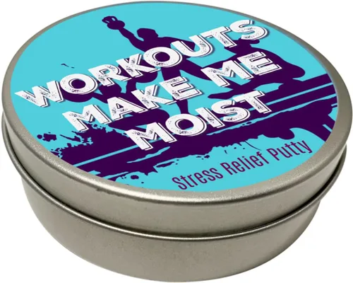 Miniatura 6 de Workouts Make Me Moist - Masilla para aliviar el estrés, color azul perla sin perfume para mujeres, adultos, entusiastas del fitness, asistentes al