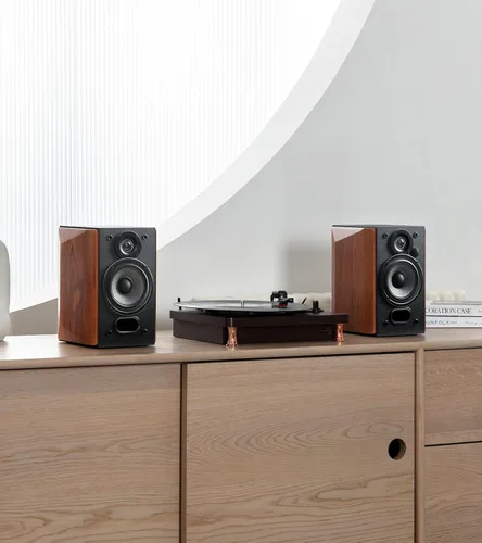 Miniatura 7 de Edifier R1380T Altavoces alimentados para estanterías, monitores de campo cercano activos estéreo 2.0, altavoz de monitor de estudio, 42 vatios RMS