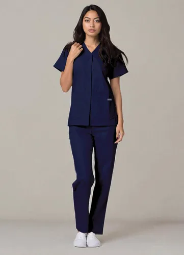 Miniatura 8 de Adar - Ropa quirúrgica universal para mujer - Top médico con cierre frontal