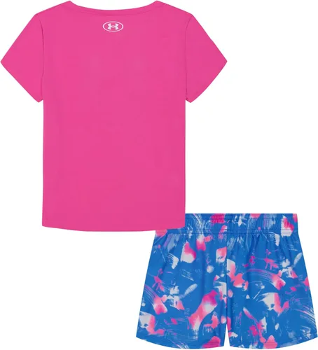 Miniatura 12 de Under Armour baby-girls Short Sleeve Shirt and Shorts Set, Durable Stretch and Lightweight