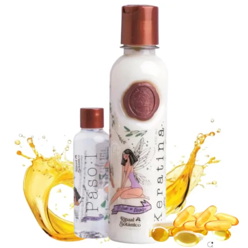 Ritual Botánico Keratina Orgánica 250 ML | Aporta Brillo, Sedosidad y Nutrición | Botox Capilar sin Formol | Plancha de pelo con 12 Aceites Naturales