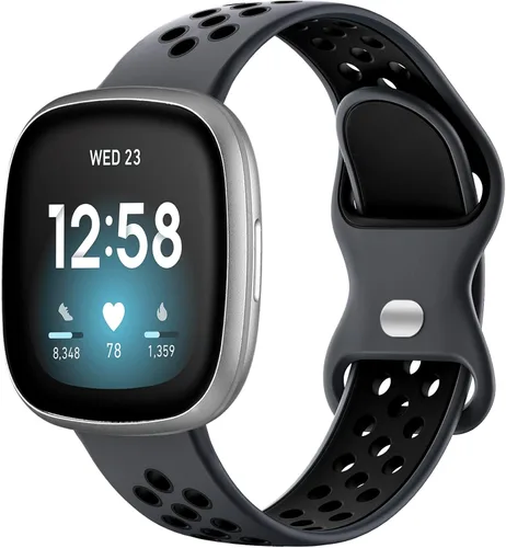 Maledan Correas deportivas transpirables para Fitbit Versa 3/4, Sense/Sense 2, correas de repuesto para hombres y mujeres, accesorios para relojes