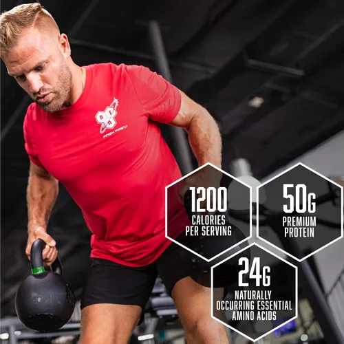Miniatura 4 de BSN TRUE-MASS - Ganador de peso, proteína en polvo para ganar masa muscular, batido de chocolate, 10.38 libras (el paquete puede variar)