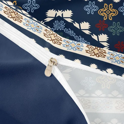 Miniatura 6 de jejeloiu Southwestern - Juego de ropa de cama tamaño individual, diseño geométrico para niños, adolescentes, decoración tribal, juego de funda