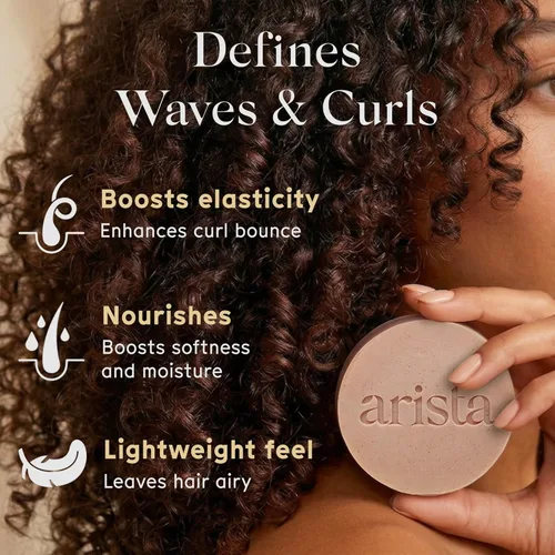 Miniatura 2 de Barra de champú con cabello rizado, aceite de almendras dulces, polvo de fruta Reetha y manteca de karité, hidratante para cabello rizado