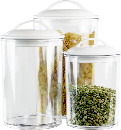 Miniatura 9 de Calypso Basics de Reston Lloyd - Recipientes de acrílico para almacenamiento, espagueti, blanco