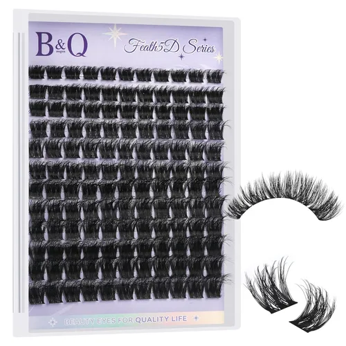 Miniatura 13 de Kit de extensión de pestañas 192 piezas Kit de extensión de pestañas B01+B10 8-18mm racimos de pestañas mixtas Kit de pestañas individuales Kit