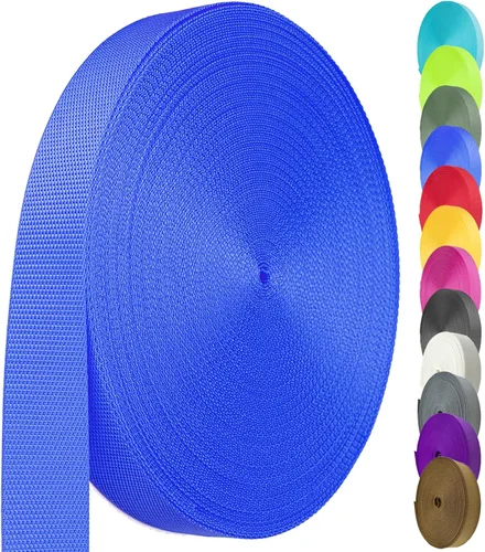 Miniatura 8 de Cinta de nailon de 1.5 pulgadas, correa de nailon resistente de 12 yardas, cinta de nailon duradera para equipo de interior o exterior, manualidades