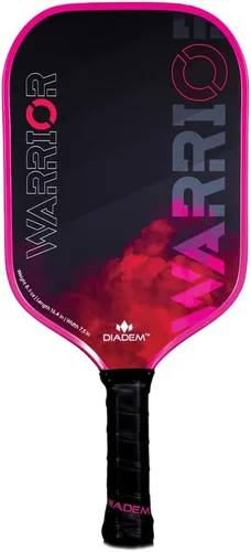 Miniatura 9 de Diadem Warrior pala de pickleball Cara de fibra de carbono, núcleo híbrido 3X de polímero de Nomex en forma de panal L-Core, superficie de pintura