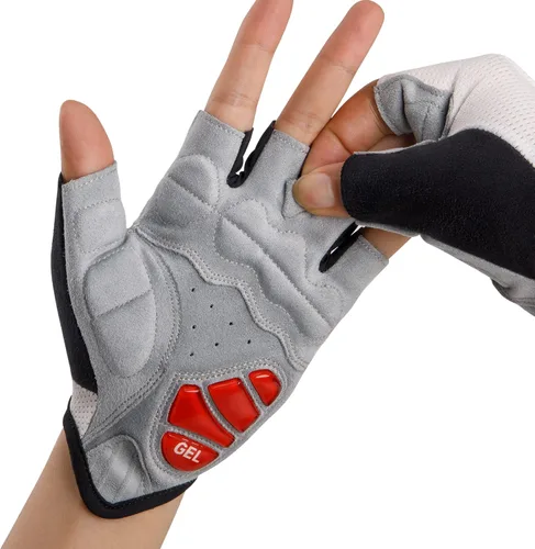 Miniatura 3 de Guantes de ciclismo para hombres y mujeres, guantes de bicicleta de carreteramontaña, antideslizantes, amortiguadores, acolchados, guantes