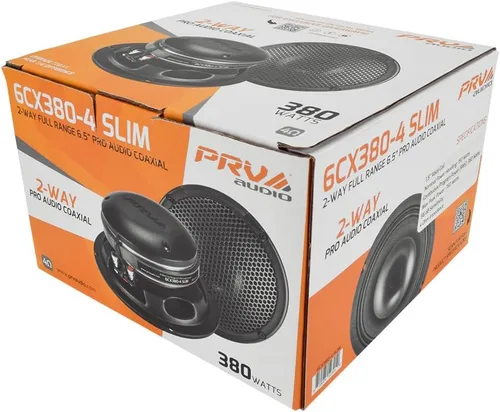 Miniatura 9 de PRV AUDIO Altavoz coaxial de audio para automóvil de 6.5 pulgadas poco profundo 6CX380-4 Altavoz delgado con controlador de tweeter incorporado