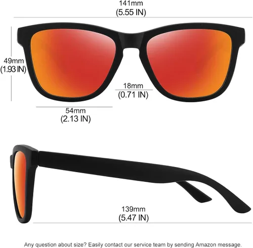 Miniatura 3 de MEETSUN Polarized Sunglasses for Women Men Classic Retro Designer
