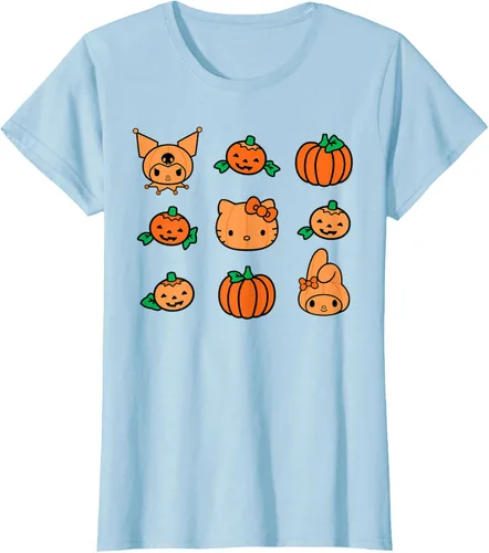 Miniatura 17 de Camiseta de Halloween Hello Kitty My Melody Kuromi Pumpkins