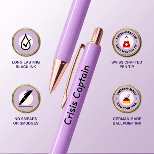 Miniatura 5 de MESMOS Juego de 3 bolígrafos elegantes, regalos de jefe de coordinador del caos para mujeres, gerente de oficina, regalos de liderazgo