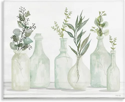 Miniatura 10 de Stupell Industries Lienzo decorativo para pared con diseño de pájaros y prado, diseño floral de Nan, 20 x 16 pulgadas
