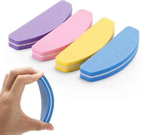 Miniatura 3 de 40 unidades de limas de uñas pequeñas de grano 100/180 para uñas acrílicas y naturales
