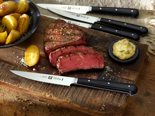 Miniatura 4 de ZWILLING 39029002-0 Steakset con Welle, 4 TLG, Edelstahl, negro/plata