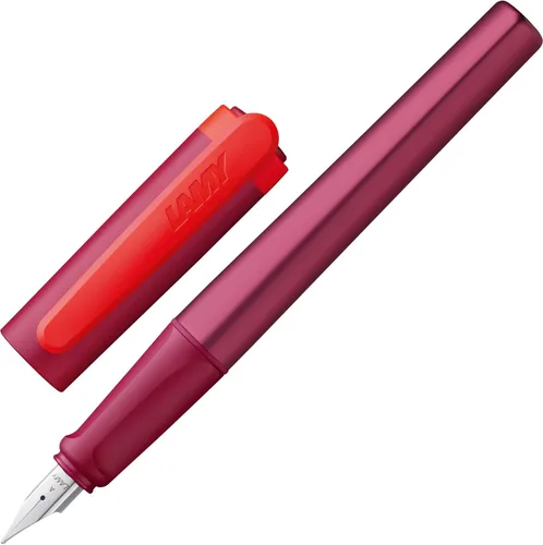 Miniatura 12 de LAMY nexx azure - Pluma estilográfica con empuñadura antideslizante y punta de acero pulido en tamaño M - cuerpo triangular de aluminio - incluyendo