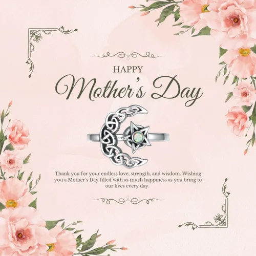 Miniatura 2 de Fidget Spinner Anxiety Rings for Women: Sterling Silver Lotus Moon Star Sunflower Ring Stress Relieving Calm Ring Jewelry Gifts for Daughter