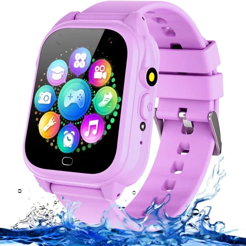 Tywop Reloj inteligente impermeable para niños, reloj inteligente para niños y niñas de 3 a 12 años, juguetes de aprendizaje, regalos de cesta de