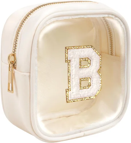Miniatura 30 de KOTORA Bolsa de Maquillaje Inicial, Bolsa de Viaje de Artículos de Aseo, Bolsa de Maquillaje Transparente, Bolsas de Cosméticos Organizadoras