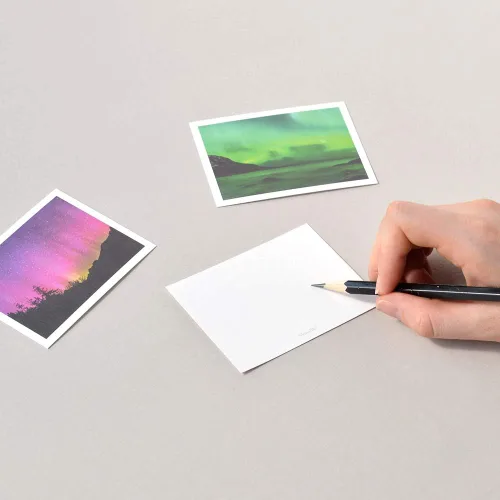 Miniatura 4 de Monolike Tarjeta día a día, Aurora - Mezcla de 36 minitarjetas individuales, 36 sobres, 36 calcomanías