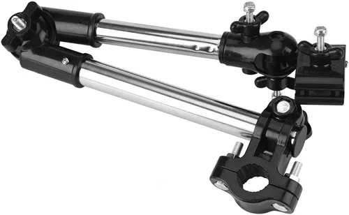 Miniatura 9 de Soporte de montaje de paraguas ajustable de 360°, soporte de montaje elástico de acero inoxidable, soporte de conector de paraguas para cochecito