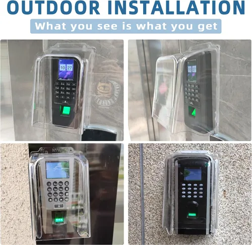 Miniatura 4 de Cubierta de lluvia para timbre de puerta, cubierta impermeable transparente para timbre, protector resistente a la intemperie, accesorio para timbre