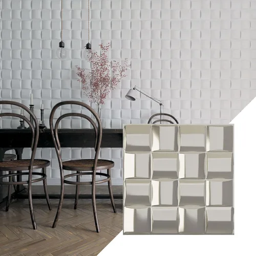 Miniatura 27 de Ekena Millwork 19 5/8 pulgadas de ancho x 19 5/8 pulgadas de alto, Baile EnduraWall decorativo 3D, óxido metálico envejecido