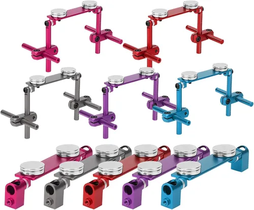 Miniatura 10 de Milltrip Soportes magnéticos para el cuerpo RC, montaje magnético de carrocería, kit de montaje de carcasa magnética de aluminio, soporte de poste