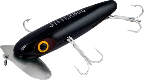 Miniatura 33 de Arbogast Jitterbug Topwater Bass - Señuelo de pesca para pesca nocturna Fire Tiger