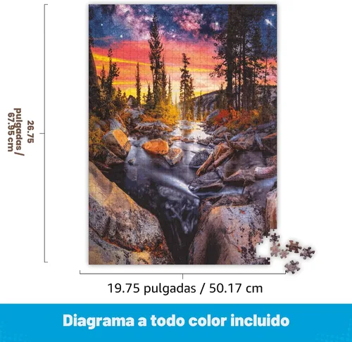 Miniatura 3 de Buffalo Games Earthpix - Hora mágica del bosque - Rompecabezas de 1000 piezas - Multicolor, 26.75 x 19.75 pulgadas - Escape relajante, rompecabezas