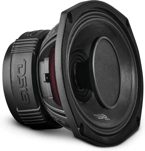 DS18 PRO-HY69.4B - Altavoz híbrido de rango medio resistente al agua 6x9 con controlador de 1 pulgada, 500 W, potencia máxima de 4 ohmios, rango
