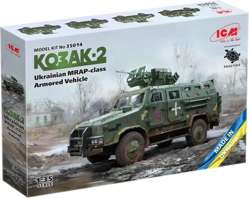 Miniatura 2 de ICM 35014 - 'Kozak-2', Vehículo Blindado Ucraniano Clase MRAP (100% Nuevos moldes) - Escala 1:35