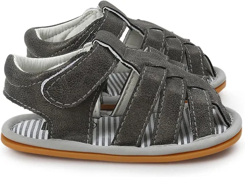 Miniatura 7 de Sandalias para bebé niña niño, suela antideslizante suave de primera calidad, sandalias de bebé para bebé, zapatos de playa casuales de verano
