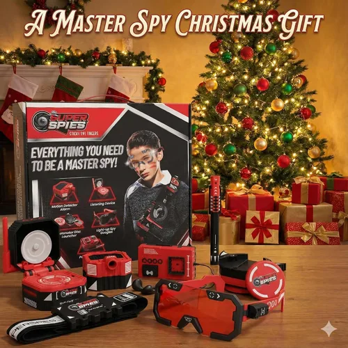 Miniatura 5 de STICKY LIL FINGERS SuperSpies Secret Agent Spymaster Kit - Spy Gear Ninja Juguetes y artilugios para niños de 8 a 12 años Kit de detective