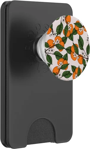 Miniatura 7 de PopSockets con diseño botánico de Clementine en rama naranja estético